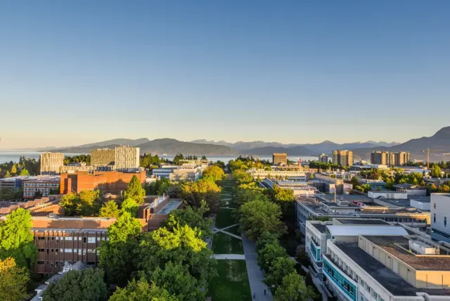 Aerial view of UBC